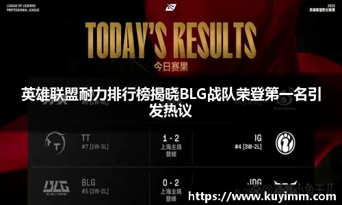 英雄联盟耐力排行榜揭晓BLG战队荣登第一名引发热议